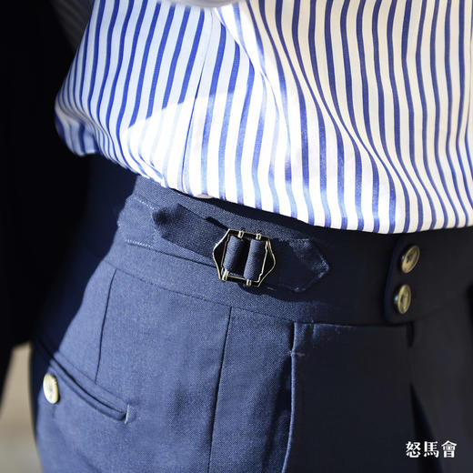 Hardy Minnis Fresco Lite 强捻抗皱藏蓝色意式工艺裤装（4色可选） 商品图3