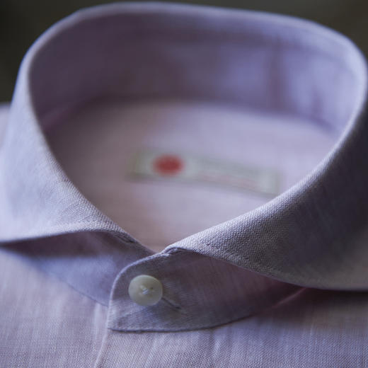 Canclini 亚麻粉色意式工艺衬衫 商品图2