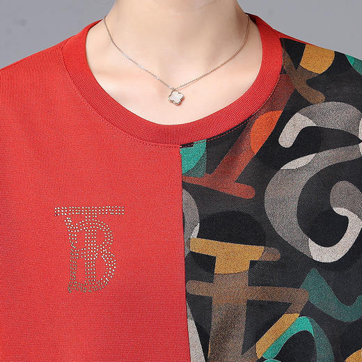 MQ-FY002夏装时尚洋气上衣短袖T恤运动服套装YY 商品图2