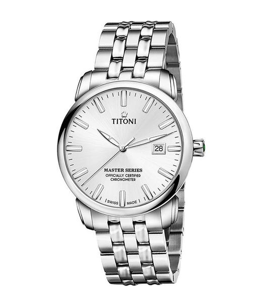 Titoni瑞士梅花手表大师系列天文台自动机械男表83188-S-575 商品图1