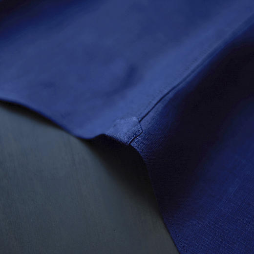 Canclini 法国亚麻深蓝色意式工艺衬衫 商品图6