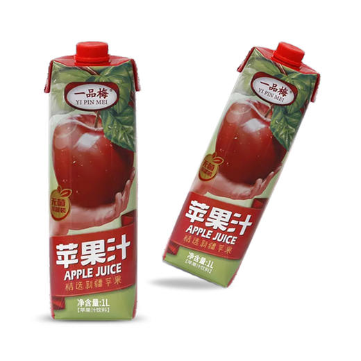 苹果汁 1L瓶装休闲饮料品 商品图1