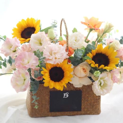 《弥深》向日葵手提花篮 商品图0