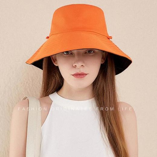 【火爆 INS的双色遮阳帽！谁带谁脸小】出街百搭利器，抗紫外线男女款防晒帽，轻便可折叠易携带 商品图4