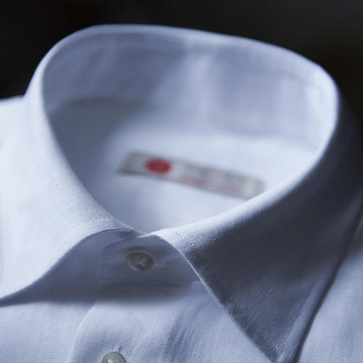 Canclini 法国亚麻白色意式工艺衬衫 商品图2