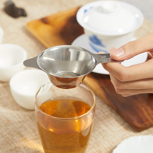 煌婷雅丨不锈钢茶漏 亮光 小号 过滤茶渣 结实耐用 商品图5