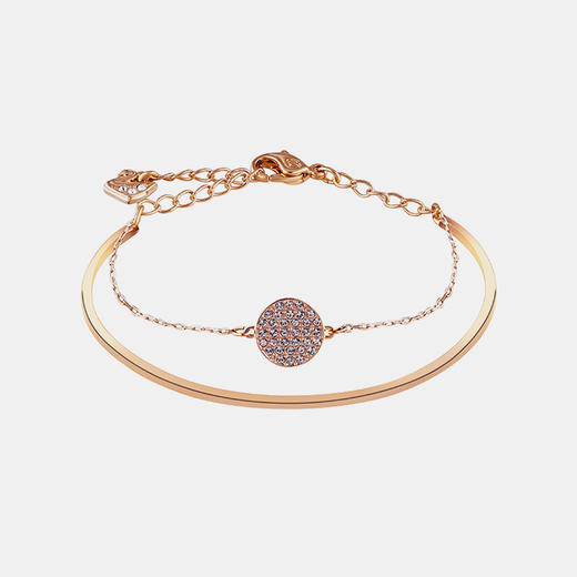 Swarovski 施华洛世奇 女士ginger玫瑰金球拍二合一手镯手链 5274892 商品图0