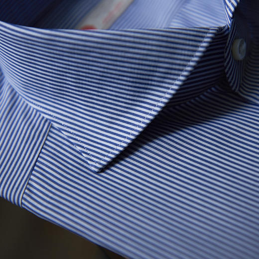 Canclini 蓝白条纹轻薄意式工艺衬衫 商品图4