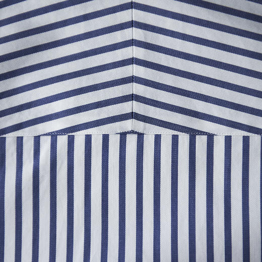 100支双股蓝白条纹意式工艺衬衫 商品图4