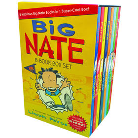 我们班有个捣蛋王 英文原版Big Nate 8-book Box Set 大内特1-8册