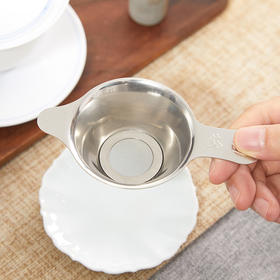 煌婷雅丨不锈钢茶漏 亮光 小号 过滤茶渣 结实耐用