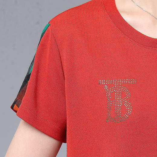 MQ-FY002夏装时尚洋气上衣短袖T恤运动服套装YY 商品图3