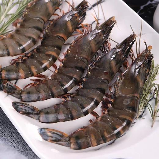 【野生大黑虎虾】纯野生黑虎虾速冻锁鲜，肉质Q弹，营养美味，妈鲜乐广东潮汕海鲜基地发货 商品图1