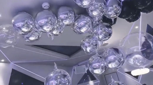 酷酷帅气银黑色主题布置 商品图2