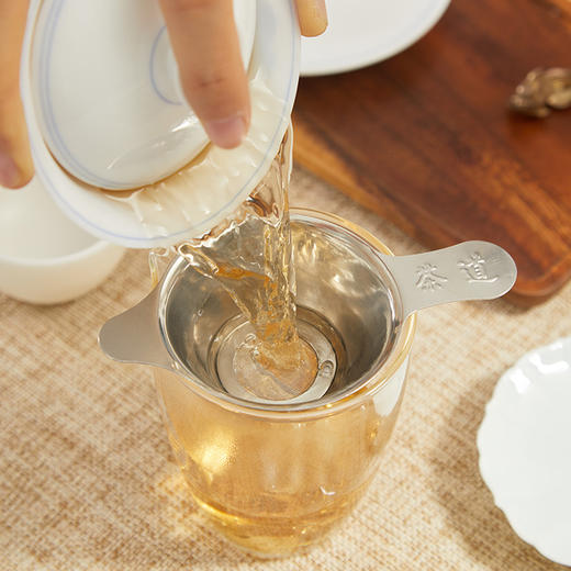 煌婷雅丨不锈钢茶漏 亮光 小号 过滤茶渣 结实耐用 商品图4