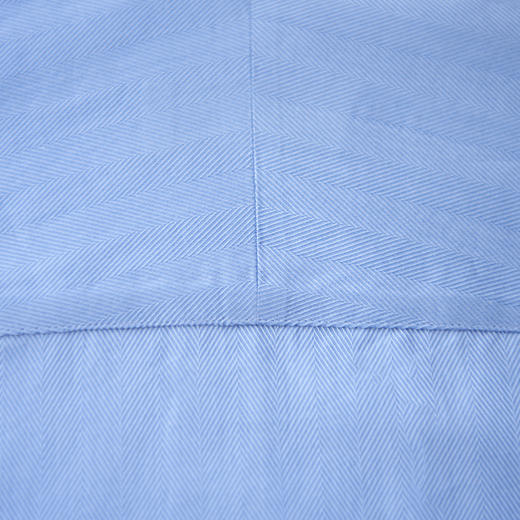 Canclini 80支埃及棉淡蓝色人字纹意式工艺衬衫 商品图6