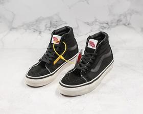 Vans范斯 黑白经典系列 SK8-Hi 安纳海姆高帮男女新款板鞋 尺码：35--44   工艺：硫化1:1
