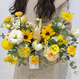 《春风暖》手提花篮