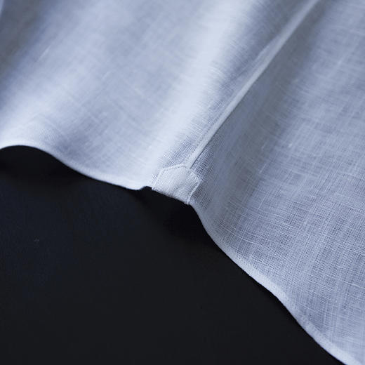 Canclini 法国亚麻白色意式工艺衬衫 商品图6