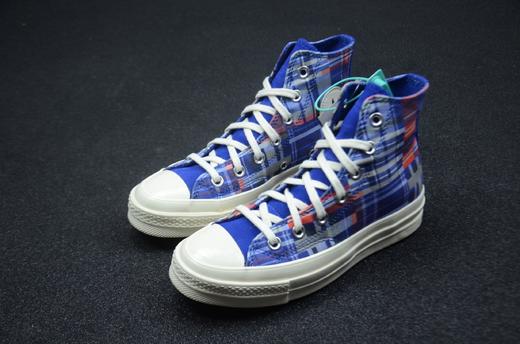 男女鞋真标半码原盒制#聚氨酯硅蓝PU拉帮中底❗高帮 低帮 浅灰 宝蓝 黑白不规则格子”166850C，尺码：35--44 商品图4