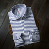100支双股蓝白条纹意式工艺衬衫 商品缩略图0
