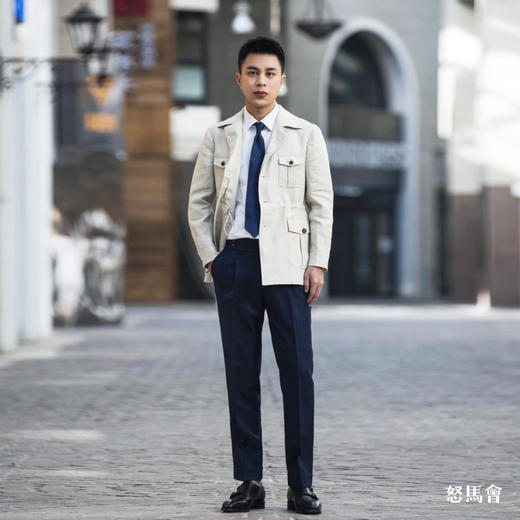 Baird Mcnutt 爱尔兰亚麻燕麦色游猎夹克 商品图3