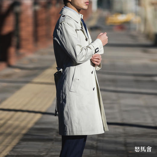 Kensington 经典款日本防渗雨嘎巴甸燕麦色战壕风衣 商品图3