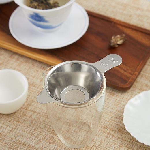 煌婷雅丨不锈钢茶漏 亮光 小号 过滤茶渣 结实耐用 商品图3