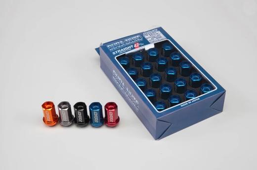 日本进口 RAYS 正品防盗轮圈螺帽  DURA-LOCK & NUT SET Straight 型号 5色螺帽 商品图0