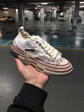 ZXSHOES 吴建豪余文乐蔡徐坤明星同款情侣鞋冬ins超火厚底软木硫化乞丐帆布鞋