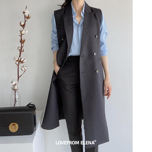 长款西装马甲外套 商品图1