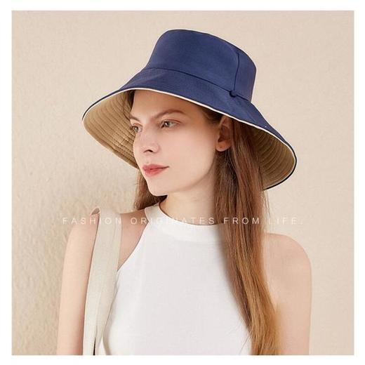 【火爆 INS的双色遮阳帽！谁带谁脸小】出街百搭利器，抗紫外线男女款防晒帽，轻便可折叠易携带 商品图5