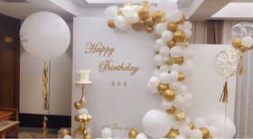 高贵白金生日现场布置