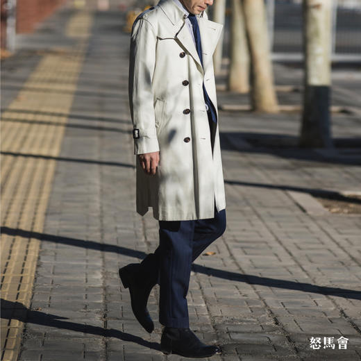 Kensington 经典款日本防渗雨嘎巴甸燕麦色战壕风衣 商品图0