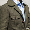 Sojitz 棉质牛津纺墨绿色游猎夹克 商品缩略图3
