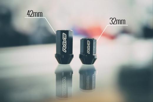 日本进口 RAYS 正品防盗轮圈螺帽  DURA-LOCK & NUT SET Straight 型号 5色螺帽 商品图2