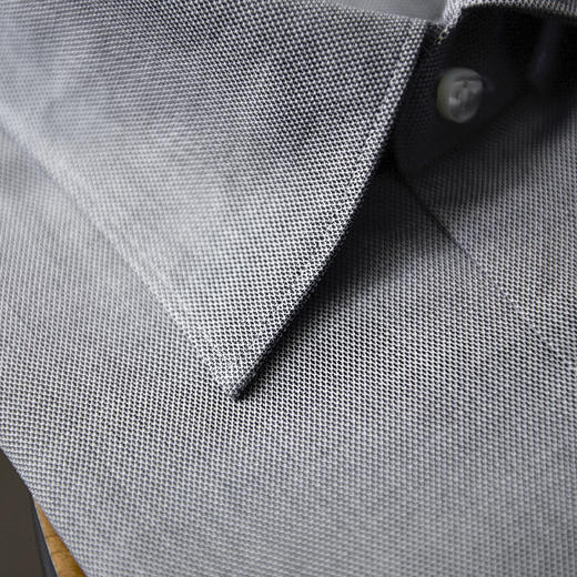 Canclini 100支双股纱埃及棉灰色意式工艺衬衫 商品图3