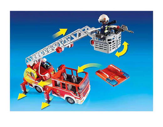摩比世界Playmobil   云梯消防车 9463 商品图4