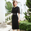 FMY-24177夏季新款气质修身通勤OL中长裙 商品缩略图0
