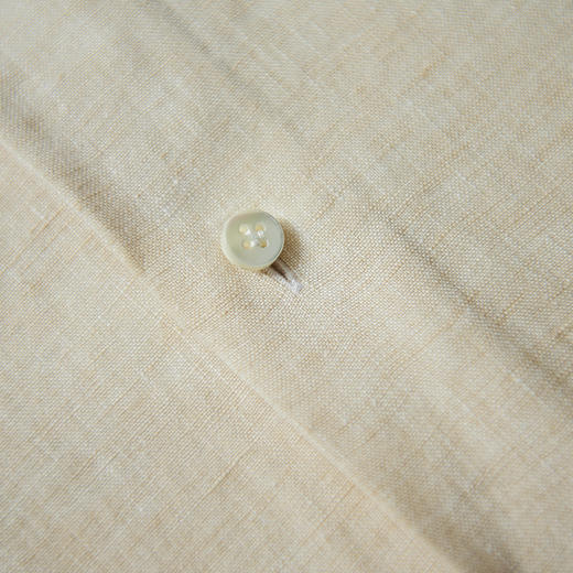Stylbiella 法国亚麻米白色意式工艺衬衫 商品图6
