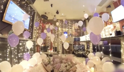 紫色系梦幻般的求婚表白布置 商品图0