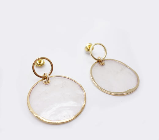 Gisel B BOUCLES PUCES NACRE 商品图2