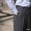 Hardy Minnis Fresco 强捻抗皱深灰色意式工艺裤装 商品缩略图6