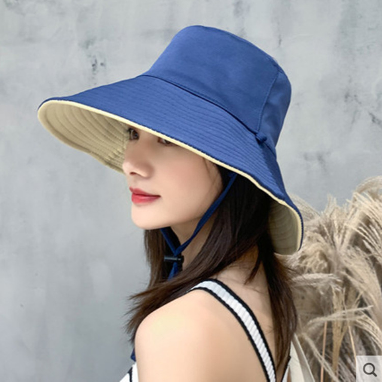 【火爆 INS的双色遮阳帽！谁带谁脸小】出街百搭利器，抗紫外线男女款防晒帽，轻便可折叠易携带