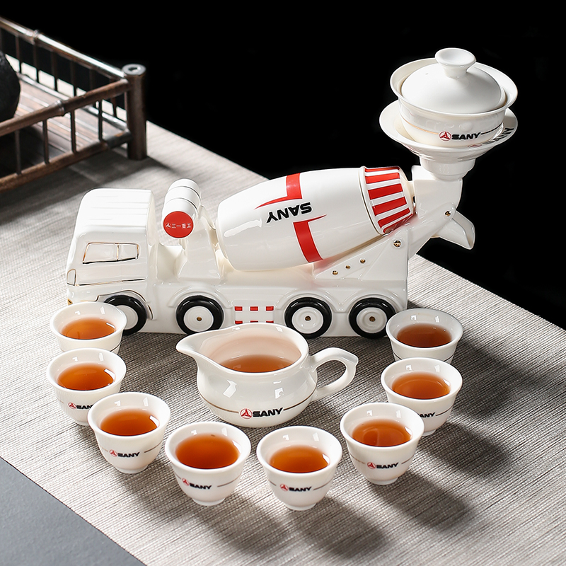 三一转转福搅拌车茶具