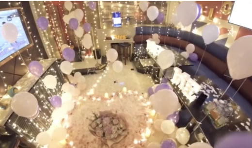 紫色系梦幻般的求婚表白布置 商品图1