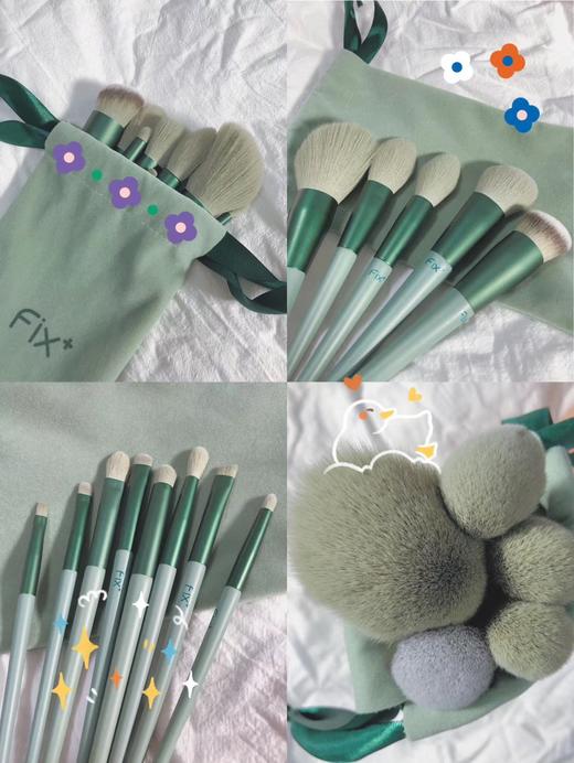 全套13支纤维化妆刷眼影刷腮红刷晕染刷唇刷 商品图3