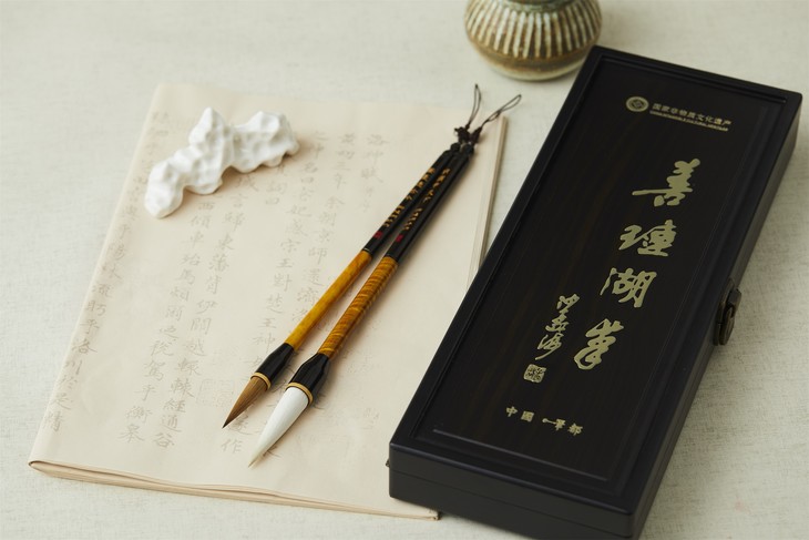 善琏湖笔大师作61湖颖甲天下笔墨通古今