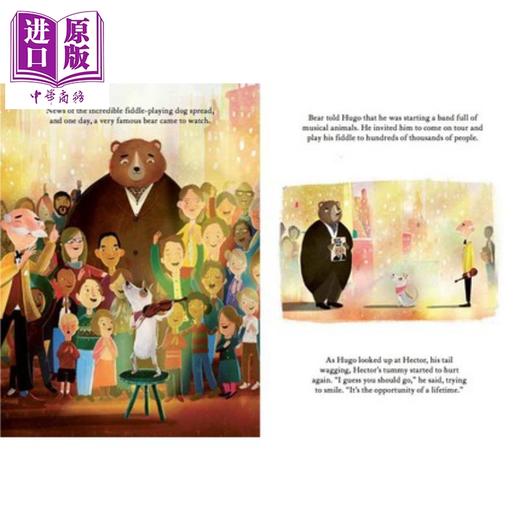 【中商原版】David Litchfield：熊和钢琴，狗和小提琴 Bear, The Piano 精品绘本 故事书 友谊 音乐 桥梁书 7~12岁 英文原版 商品图2