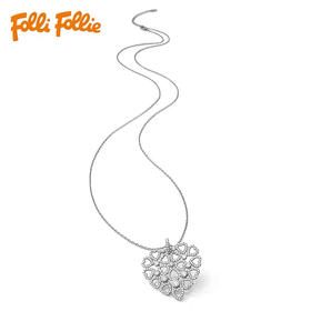 芙丽芙丽/Folli Follie 爱心项链锁骨链 银色